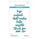 Spellbinders Etched Die Set - Vivid Script Sentiments, S5-679