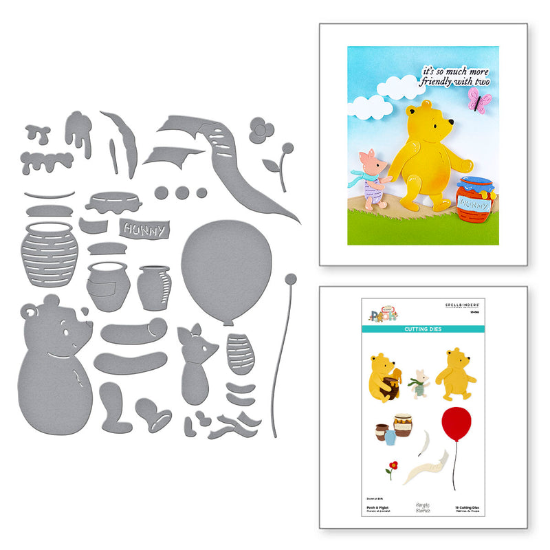 Spellbinders Etched Die Set - Pooh & Piglet, S5-682