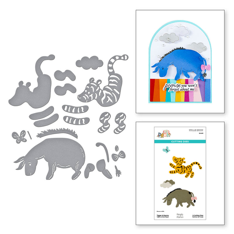 Spellbinders Etched Die Set - Tigger & Eeyore, S5-683