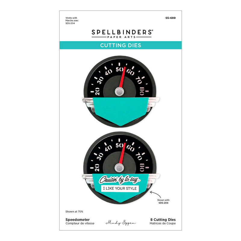Spellbinders Etched Die Set - Speedometer, S5-689 by Mindy Eggen