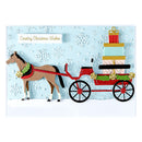 Spellbinders Etched Dies - Christmas Horse-Drawn Wagon, S5-694