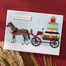 Spellbinders Etched Dies - Christmas Horse-Drawn Wagon, S5-694