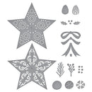 Spellbinders Etched Dies - Barn Star Wreath, S5-700