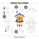 Spellbinders Etched Dies - Cuckoo Cottage, S5-701