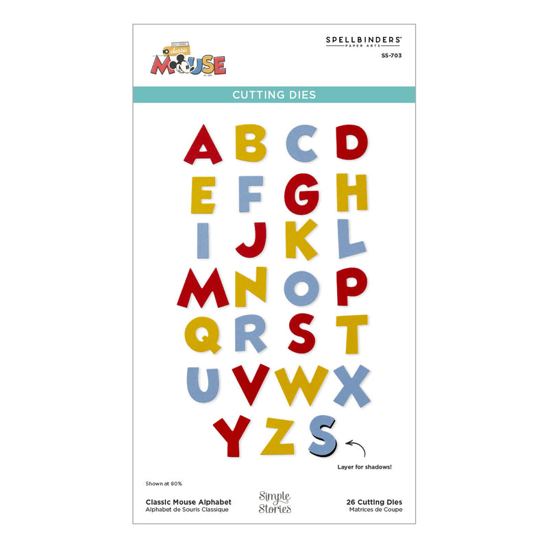Spellbinders Die Bundle - Say Cheese Classic Mouse Alphabet & Numbers, BD-0968