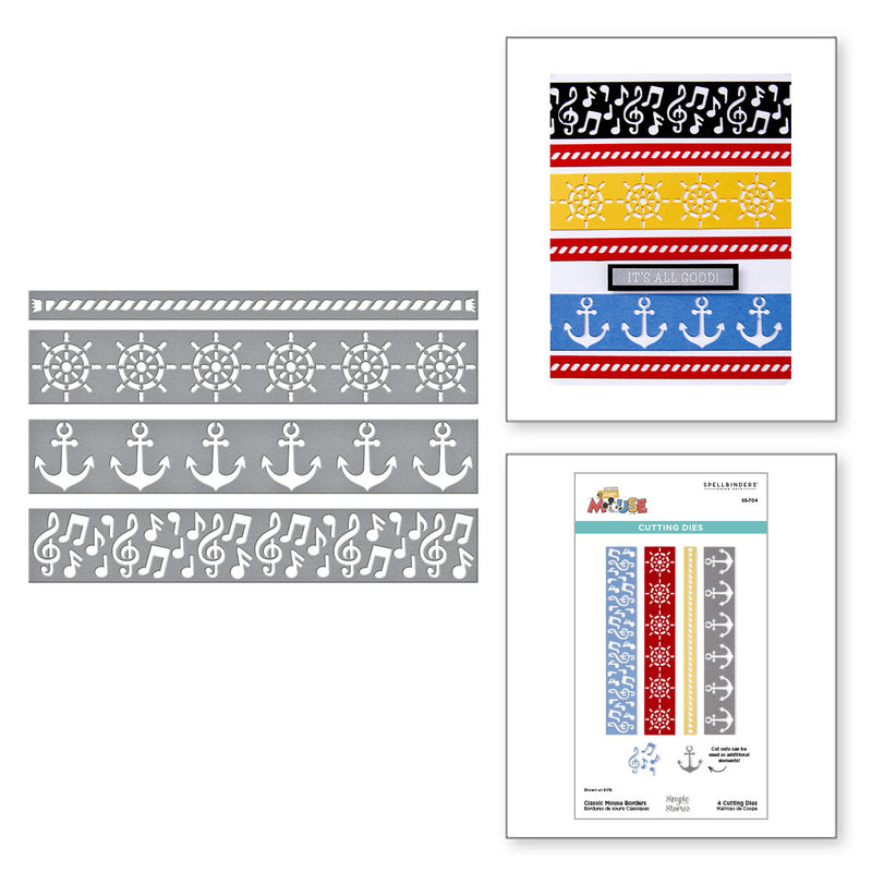 Spellbinders Etched Die Set - Classic Mouse Borders, S5-704