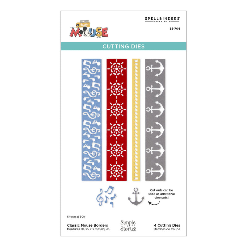 Spellbinders Etched Die Set - Classic Mouse Borders, S5-704