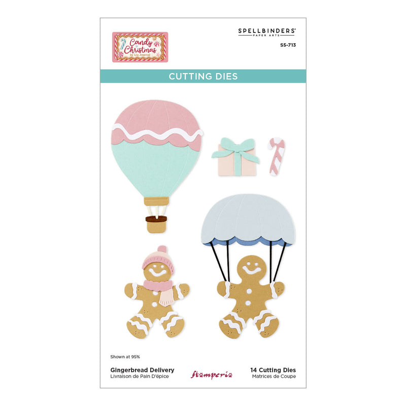Spellbinders Etched Dies Candy Christmas - Gingerbread Delivery, S5-713