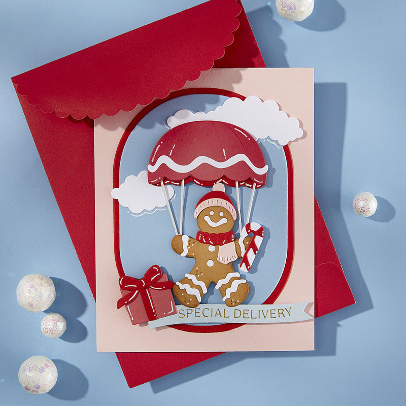 Spellbinders Etched Dies Candy Christmas - Gingerbread Delivery, S5-713