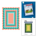 Spellbinders Etched Dies - Ripple Rectangle Frames, S5-780 Simon Hurley
