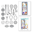 Spellbinders Etched Die Set - Sporting Goods Set, S6-217 by Justine Dvorak