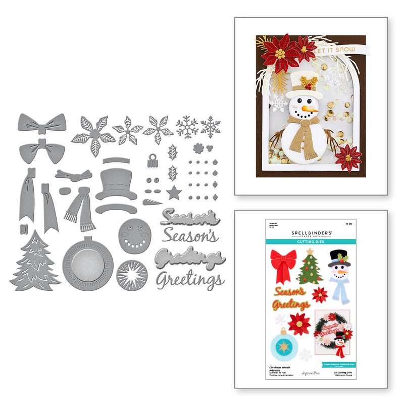 Spellbinders Etched Dies - Christmas Wreath Add-Ons, S6-219 by: Suzanne Hue
