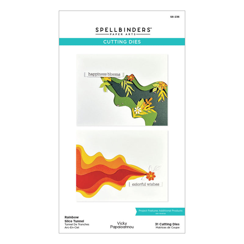 Spellbinders Etched Dies - Rainbow Slice Tunnel, S6-236 by: Vicky Papaioannou