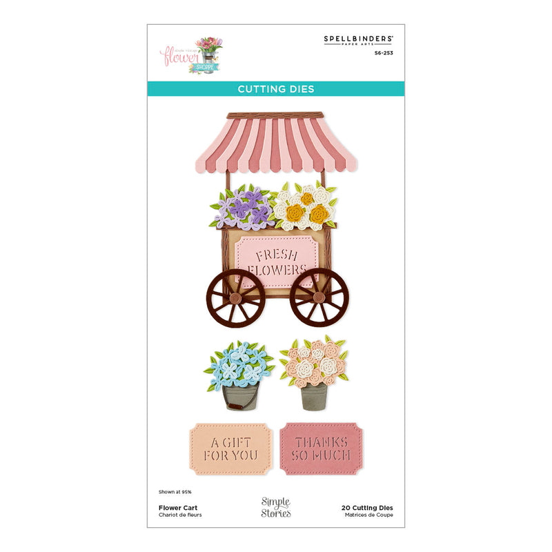 Spellbinders Die Bundle - Simple Vintage Flower Shoppe, BD-0944 Simple Stories