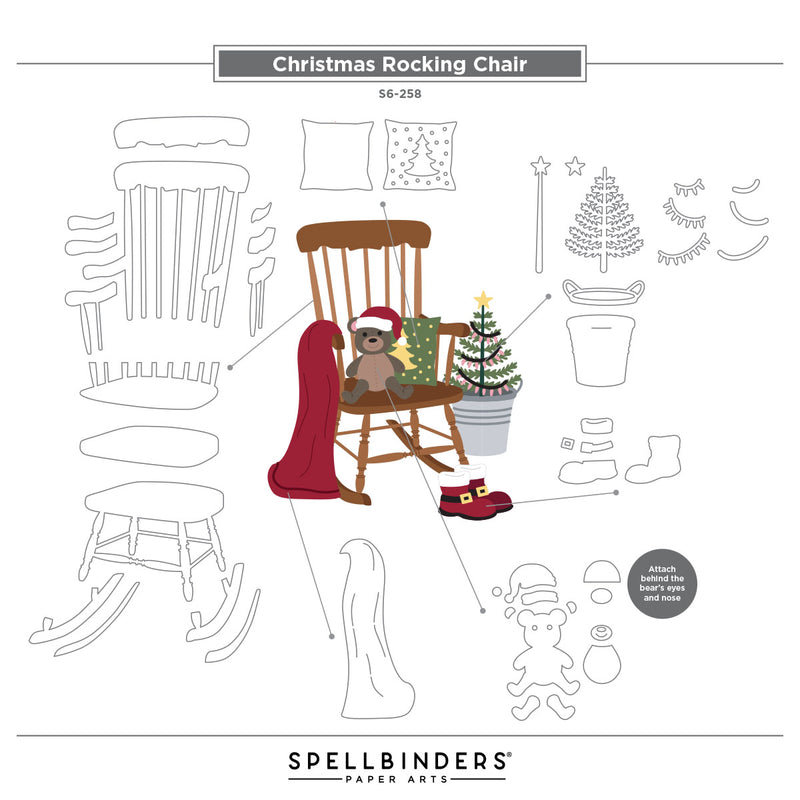 Spellbinders Etched Dies - Country Rocking Chair, S6-258