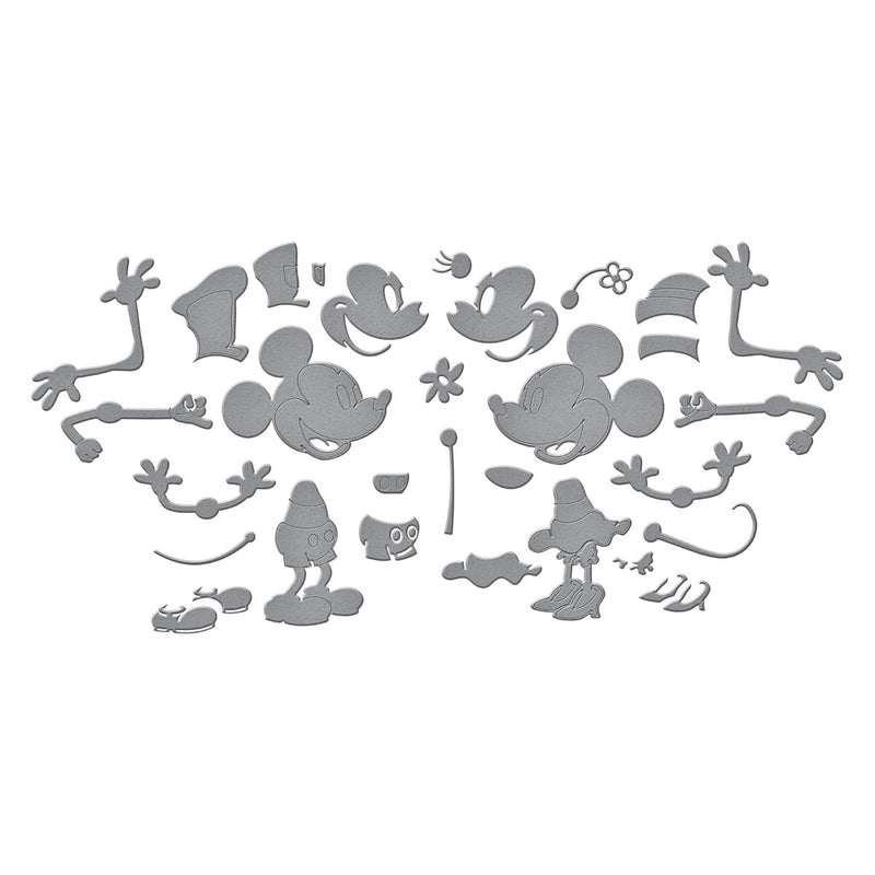 Spellbinders Etched Die Set - Steamboat Willie Duo, S6-261