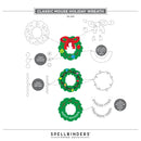 Spellbinders Etched Die Set - Classic Mouse Holiday Wreath, S6-265