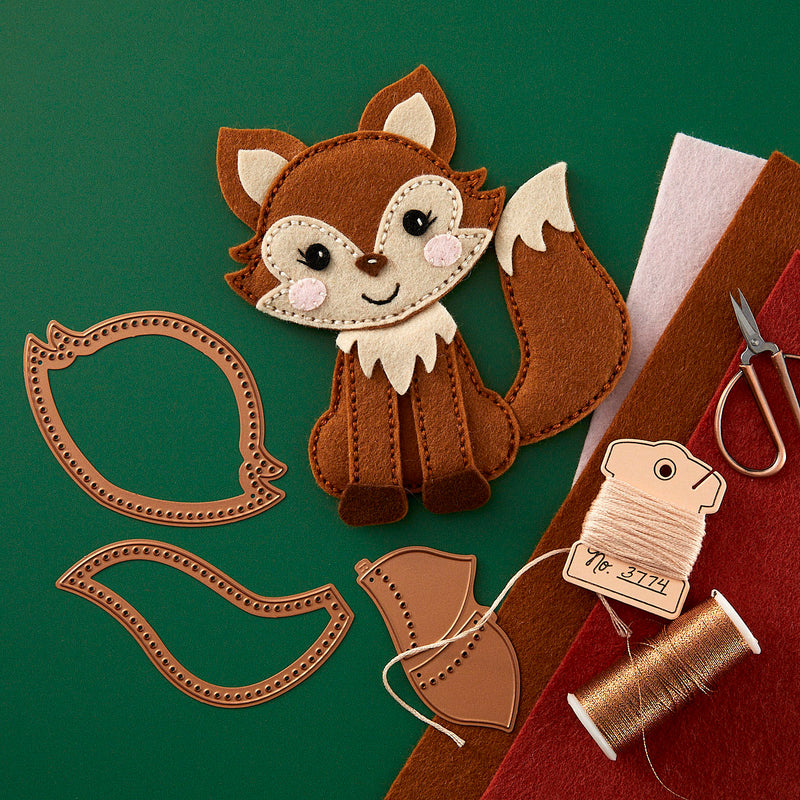 Spellbinders Etched Die Set - Felt Forest Fox, S7-260 by: Nichol Spohr