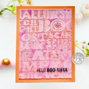 Hero Arts Layering Stencils - Halloween Words, SA288