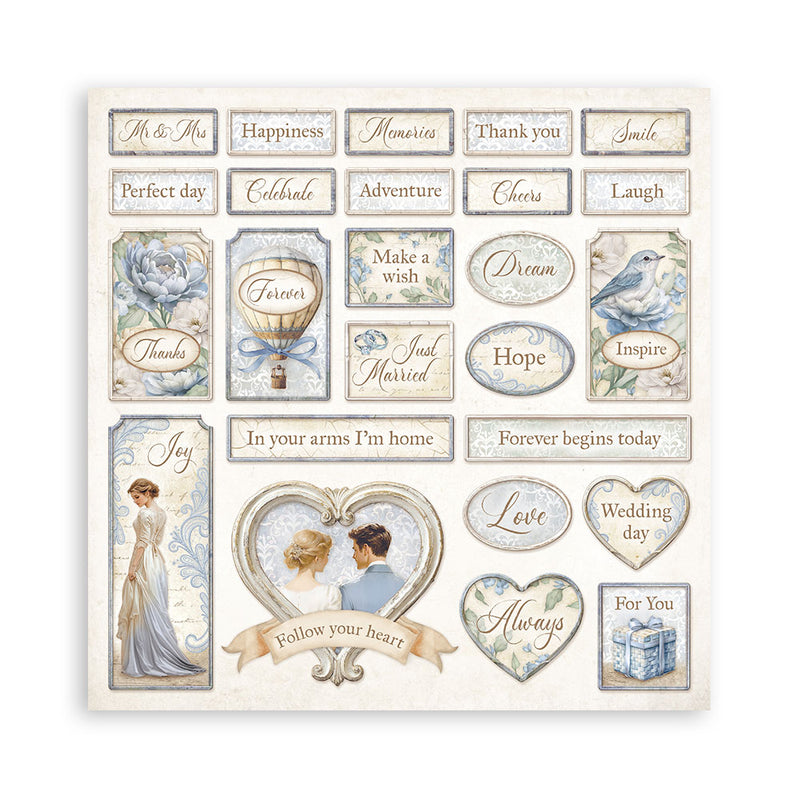 Stamperia Double-Sided 12x12 Paper Pad 10Pc - Timeless, SBBL171