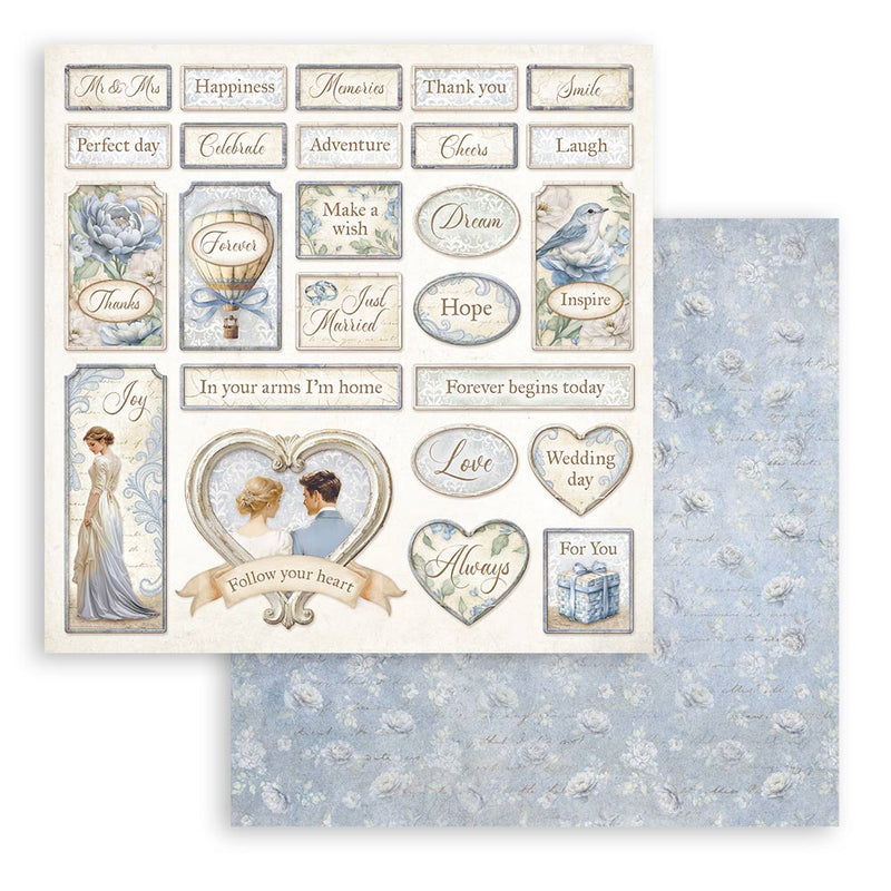 Stamperia Double-Sided 12x12 Paper Pad 10Pc - Timeless, SBBL171