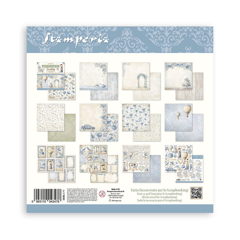 Stamperia Double-Sided 12x12 Paper Pad 10Pc - Timeless, SBBL171