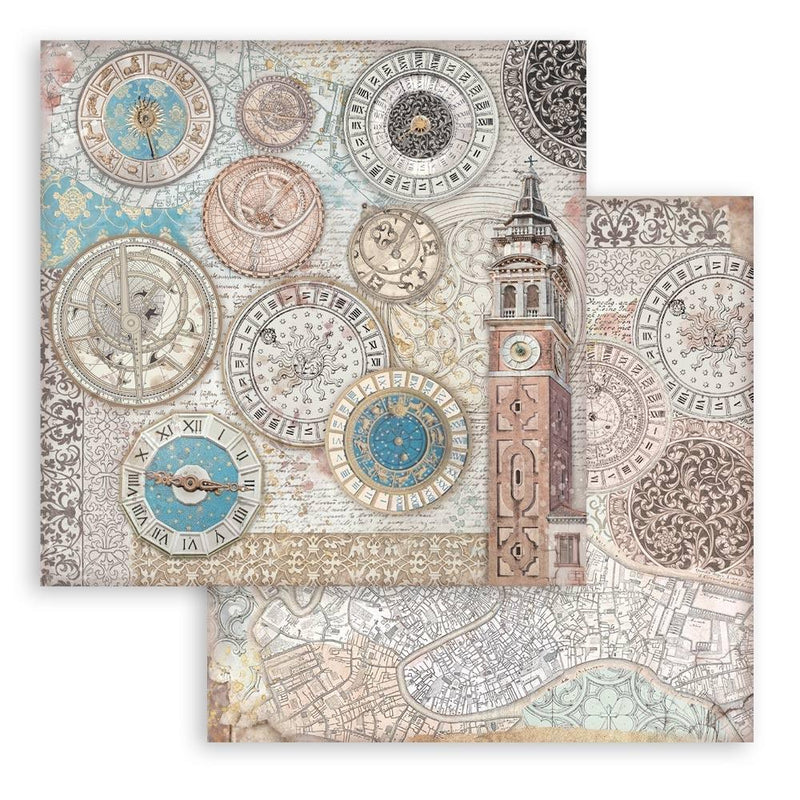 Stamperia Doubled-Sided 12x12 Scrapbooking Pad 10pg - Venice City of Art, SBBL172