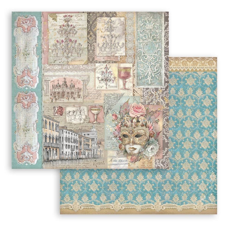 Stamperia Doubled-Sided 12x12 Scrapbooking Pad 10pg - Venice City of Art, SBBL172