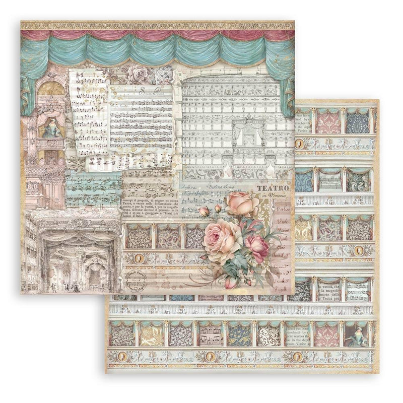 Stamperia Doubled-Sided 12x12 Scrapbooking Pad 10pg - Venice City of Art, SBBL172