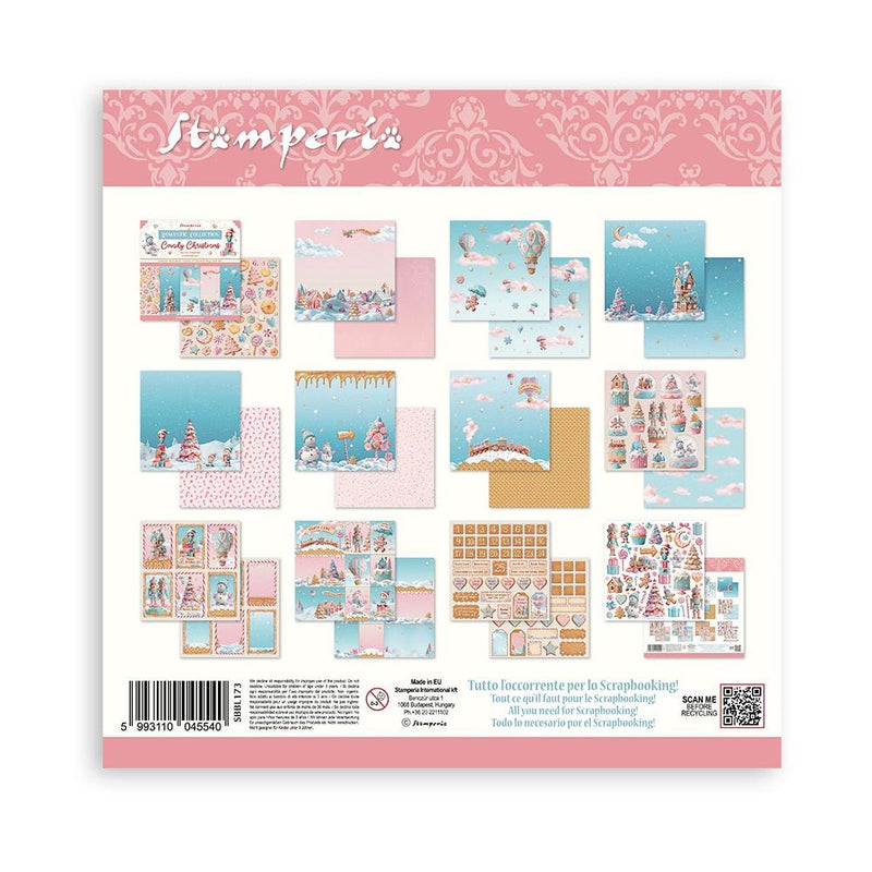 Stamperia - 12x12 Scrapbooking Pad - Candy Christmas, SBBL173
