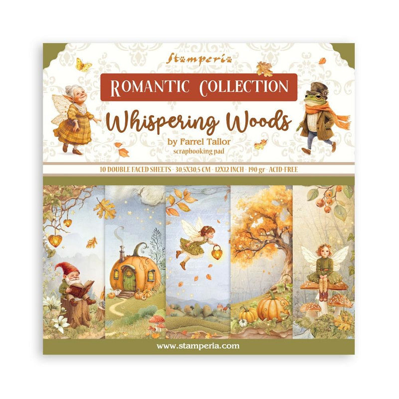 Stamperia Whispering Woods - 12x12 Double-sided Paper Pad, SBBL175