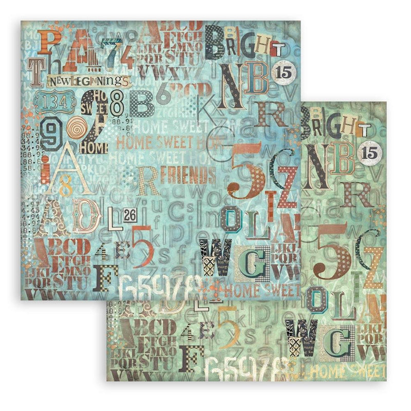 Stamperia Furry Friends 12x12 Double-sided Paper Pad - Backgrounds, SBBL177