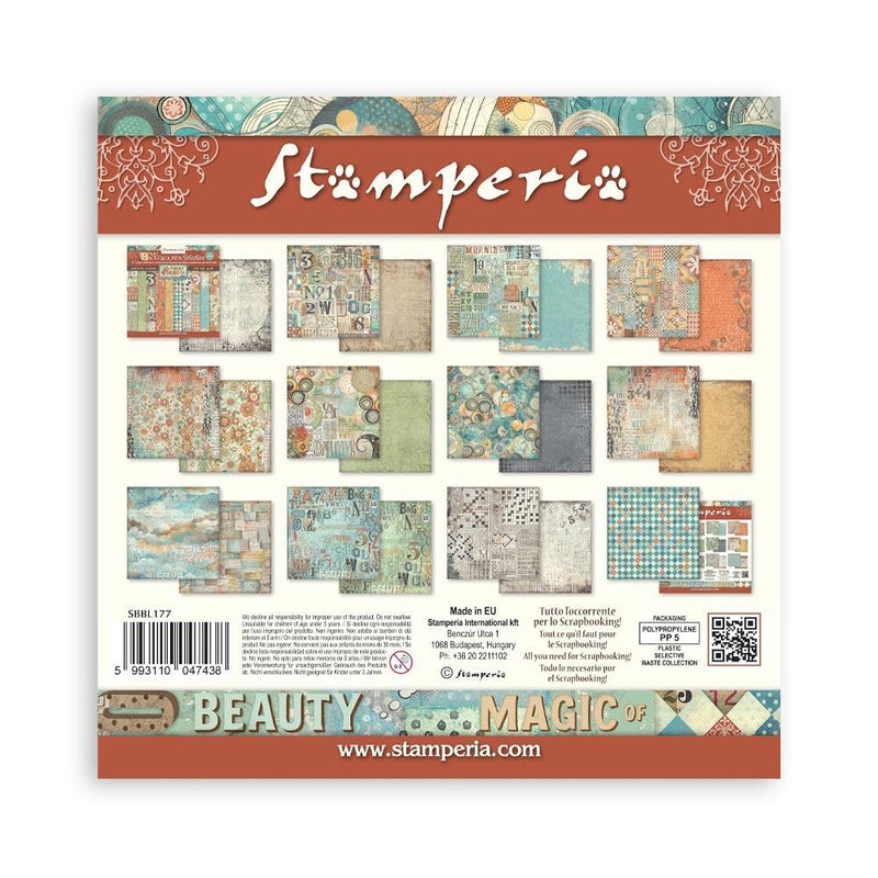 Stamperia Furry Friends 12x12 Double-sided Paper Pad - Backgrounds, SBBL177