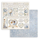 Stamperia Double-Sided 8x8 Paper Pad 10Pc - Timeless, SBBS127