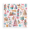 Stamperia - 8x8 Scrapbooking Pad - Candy Christmas, SBBS129