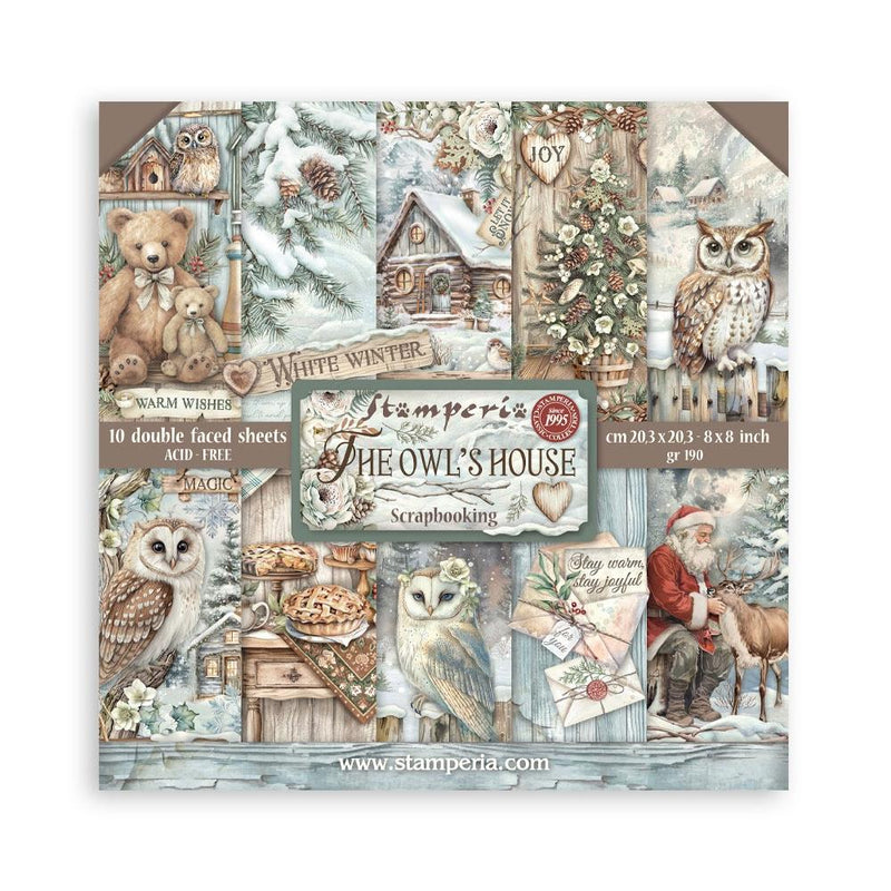 Stamperia - 8x8 Scrapbooking Pad - The Owl's House, SBBS130