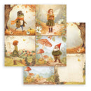 Stamperia Whispering Woods - 8x8 Double-sided Paper Pad, SBBS131