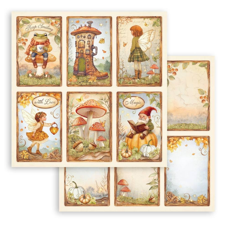 Stamperia Whispering Woods - 8x8 Double-sided Paper Pad, SBBS131
