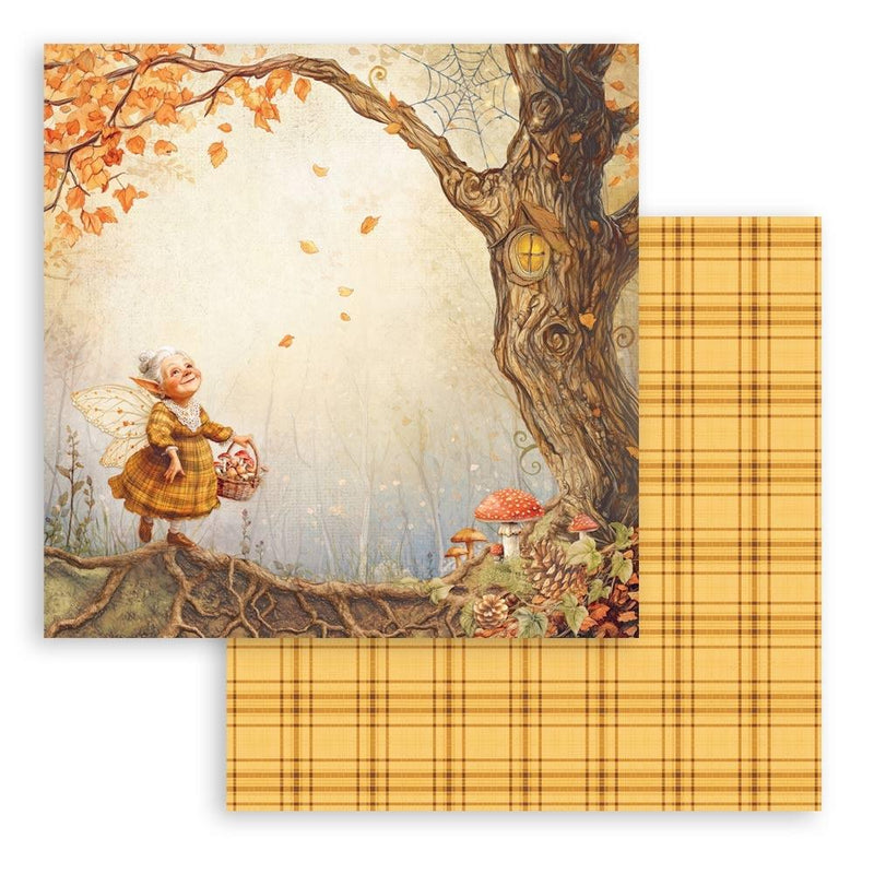 Stamperia Whispering Woods - 8x8 Double-sided Paper Pad, SBBS131