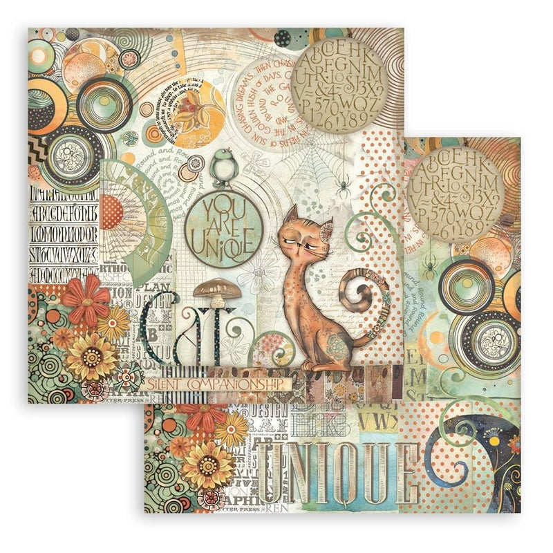 Stamperia Furry Friends 12x12 Double-sided Scrapbooking Pad, SBBL176