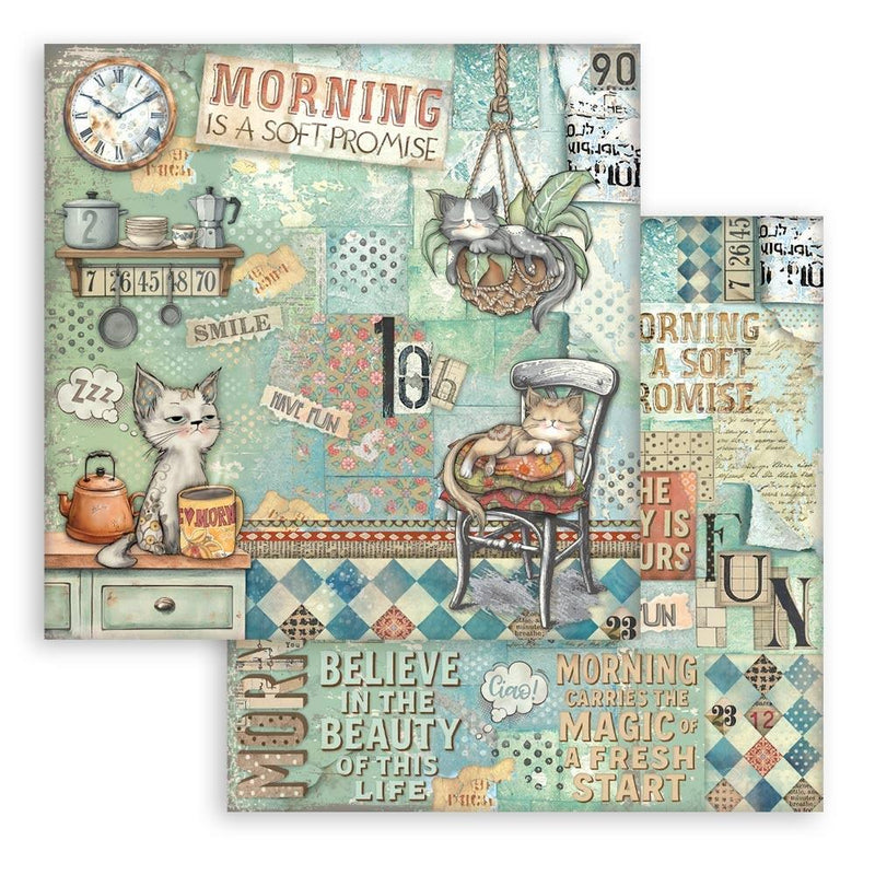 Stamperia Furry Friends 12x12 Double-sided Scrapbooking Pad, SBBL176