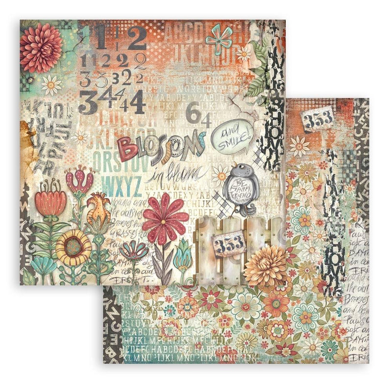 Stamperia Furry Friends 12x12 Double-sided Scrapbooking Pad, SBBL176