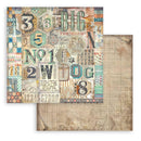 Stamperia Furry Friends 8x8 Double-sided Paper Pad - Backgrounds, SBBS133