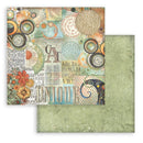 Stamperia Furry Friends 8x8 Double-sided Paper Pad - Backgrounds, SBBS133