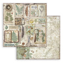 Stamperia 8x8 D/S Scrapbooking Pad - Herbarium Silvae, SBBS135
