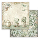 Stamperia 12x12 Paper Pad - Herbarium Silvae Scrapbooking, SBBL179