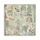 Stamperia 8x8 D/S Paper Pk - Herbarium Silvae Backgrounds, SBBS136