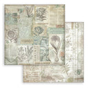 Stamperia 8x8 D/S Paper Pk - Herbarium Silvae Backgrounds, SBBS136