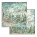 Stamperia 8x8 D/S Paper Pk - Herbarium Silvae Backgrounds, SBBS136