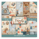 Stamperia 8x8 D/S Scrapbooking Pad - Family, SBBS137